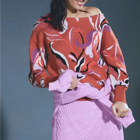 Anthropologie Maeve Boat Neck Sweater - Picture 1 of 5